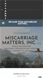 Mobile Screenshot of mymiscarriagematters.org
